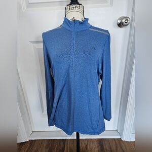Champion Blue Quarter-Zip Pullover Size L